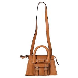 Chloé Bolsa de dia Chloe Mini Edith em couro marrom Marrom