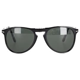 Persol-Occhiali da sole Persol con montatura pieghevole in acetato nero-Nero