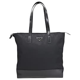 Prada-Prada Re-Nylon Tote Bag in Black Nylon-Black