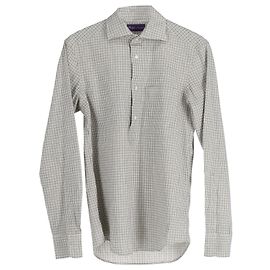 Camicia Ralph Lauren Purple Label a quadri con bottoni in cotone multicolor Altro Stampa python