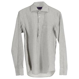 Ralph Lauren-Ralph Lauren Purple Label Buttoned Checked Shirt in Multicolor Cotton-Other,Python print