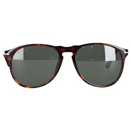 Persol-Óculos de sol Persol Dark Tortoise Shell de aro inteiro em acetato marrom-Marrom