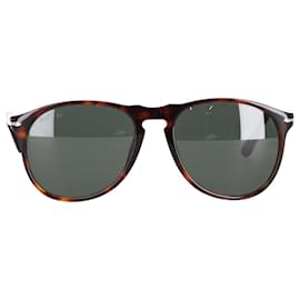 Persol-Persol Dark Tortoise Shell Full Rim Sunglasses in Brown Acetate-Brown