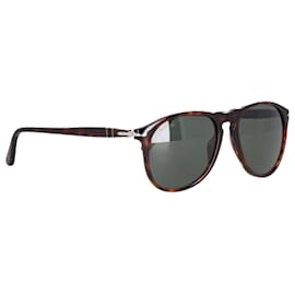 Persol-Óculos de sol Persol Dark Tortoise Shell de aro inteiro em acetato marrom-Marrom