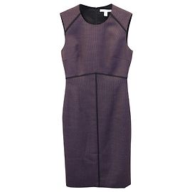 Boss Hugo Boss Difana paspeliertes Etuikleid aus lila Polyester Lila