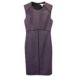 Hugo Boss-Boss Hugo Boss Vestido tubo con ribetes en poliéster morado Difana de Hugo Boss-Púrpura