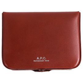 Apc a.P.C. Josh Wallet in Brick Red Leather Red