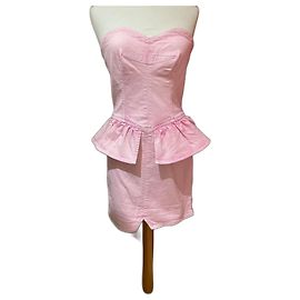 Vestido strapless rosa Isabel Marant de algodón Rosa