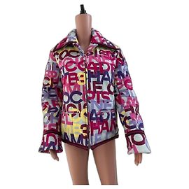 Chanel Multicolor Cotton Jacket Pink Purple