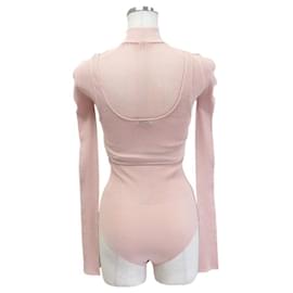Fendi-Fendi Mesh-Bodysuit-Tanktop-Pink