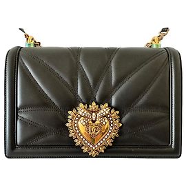 Dolce & Gabbana Borsa Devotion in pelle nera Nero