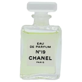 Chanel-CHANEL Parfum N�‹19 Collier Métal Doré Noir CC Auth ar9340b-Noir,Autre
