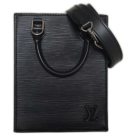 Louis Vuitton Nano Flat Bag schwarzes Epi-Leder Schwarz