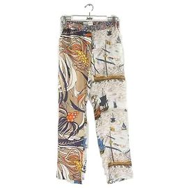 Calça reta La Prestic Ouiston 34 Multicor