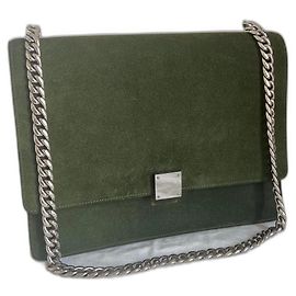 Céline Aba de capa de camurça edição limitada por Phoebe Philo Verde escuro