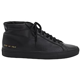 Autre Marque-Common Projects Original Achilles High-Top Sneakers in Black Leather-Black