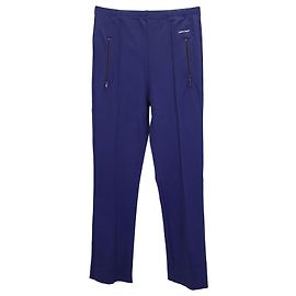 Balenciaga Logo Track Pants in Navy Viscose Blue Navy blue