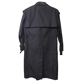 Burberry-Burberry Trench Coat in Black Polyamide-Black