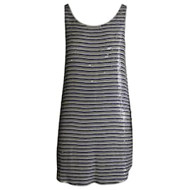 Theory-Theory Embellished Mini Dress in Multicolor Sequin-Other,Python print