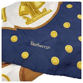 Burberry-Sciarpa di seta stampata-Multicolore