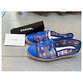 Chanel-Alpargatas Chanel multicoloridas-Multicor