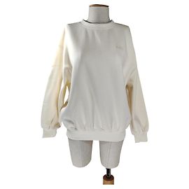 Autre Marque For Love & Lemons Sweatshirt Ecru Weiß Andere