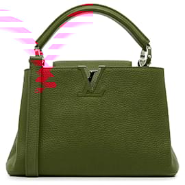 Louis Vuitton-Louis Vuitton Red Taurillon Capucines BB-Red