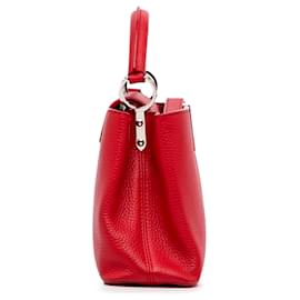 Louis Vuitton-Louis Vuitton Red Taurillon Capucines BB-Red