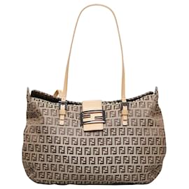 Fendi-Fendi Brown Zucchino Tote-Brown