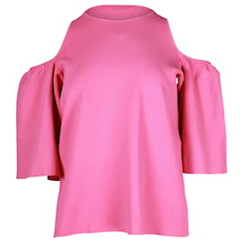 Stella Mc Cartney-Blusa ombro a ombro Stella McCartney em viscose rosa-Rosa