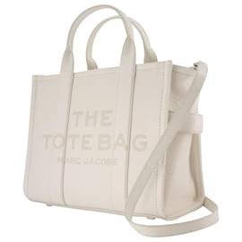 Marc Jacobs-The Medium Tote Bag - Marc Jacobs - Leather - Silver-Beige
