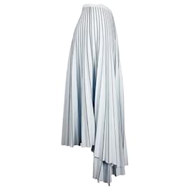 Proenza Schouler-Falda midi plisada de línea A estampada en triacetato azul polvo de Proenza Schouler-Azul,Azul claro