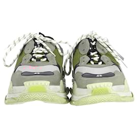 Balenciaga-Balenciaga Triple S Low Top Sneakers in Multicolour Polyurethane-Other,Python print