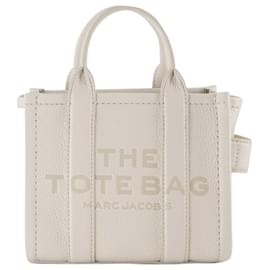 Marc Jacobs-The Mini Crossbody Tote - Marc Jacobs - Leather - Silver-Beige