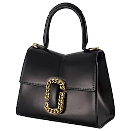Marc Jacobs-The Mini Top Handle Bag - Marc Jacobs - Cuir - Noir-Noir