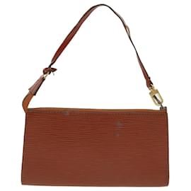 Louis Vuitton-LOUIS VUITTON Epi Pochette Accessoires Pouch Brown M52953 LV Auth ar9264b-Brown