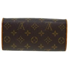 Louis Vuitton-LOUIS VUITTON Monogram Pochette Twin PM Shoulder Bag M51854 LV Auth ar9314b-Monogram