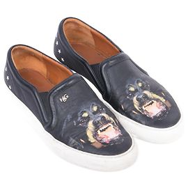 Baskets GIVENCHY T.UE 38.5 cuir de vachette Noir