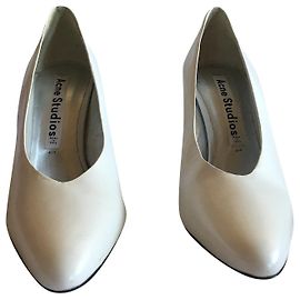 Acne ESCARPINS CUIR BLANC ACNÉ STUDIO Blanc