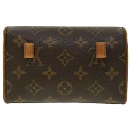 Louis Vuitton-LOUIS VUITTON Monogram Pochette Florentine Cintura Bolsa M51855 LV Auth ar9316b-Monograma