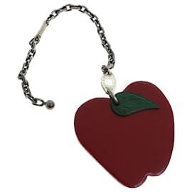 Hermès-HERMES Apple Charm Leather Red Auth ar9270b-Red