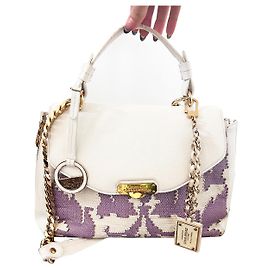 Autre Marque Versace bolsa gianny com alça Branco Roxo