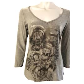 Autre Marque Legate Top Grey Viscose Grey