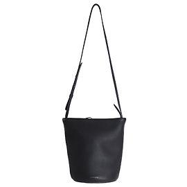 Bolsa Bucket Mansur Gavriel com zíper em couro de bezerro cinza Cinza