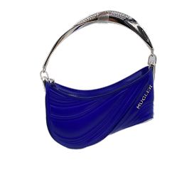 Thierry Mugler MUGLER Sacs à main T.  cuir de vachette Bleu