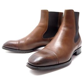 Hermès HERMES BOOTS CHELSEA BOOTS 172386ZH COURO MARROM 40 41 CAIXA DE BOTAS Marrom