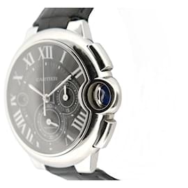 Cartier-CARTIER BALLOON WATCH 3109 44 MM AUTOMATIC CHRONOGRAPH STEEL WATCH-Silvery