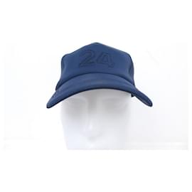 Hermès-NEUF CASQUETTE HERMES NEVADA 24 191056N T L NYLON BLEU MARINE NAVY CAP HAT-Bleu Marine