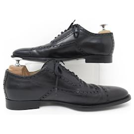 Gucci-gucci shoes 132529 RICHELIEU BOUT FLORAL 40.5 IT 41.5 EN LEATHER SHOES-Black