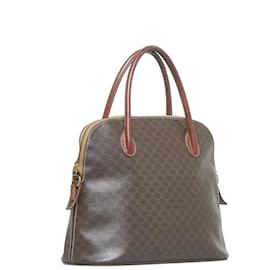 Céline-Macadam Canvas Handbag-Brown